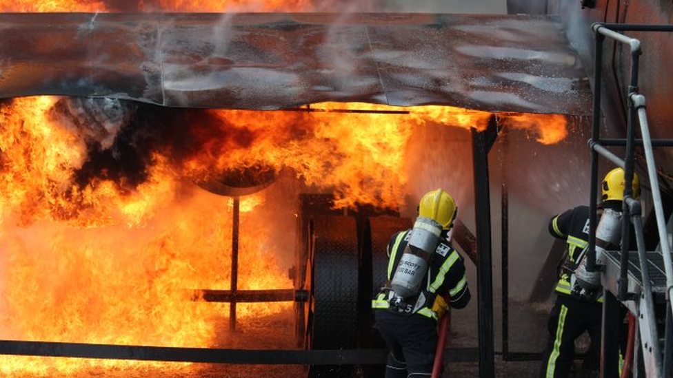 Guernsey airport firefighters