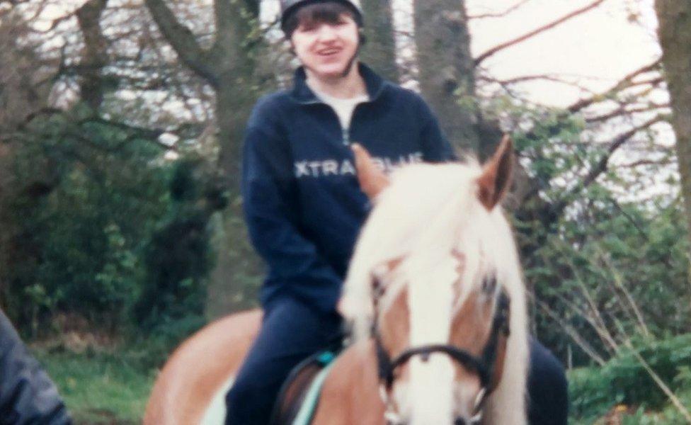 Sally Lewis horse-riding