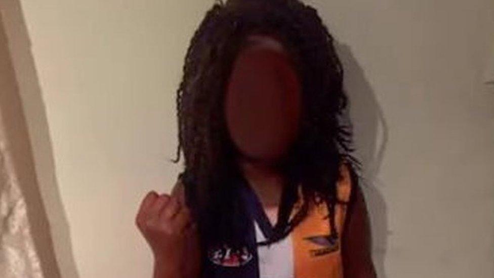 Child dressed as Nic Naitanui