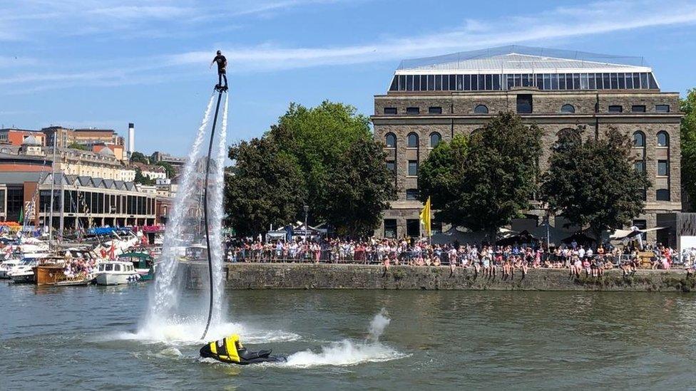 Flyboarder James Prestwood