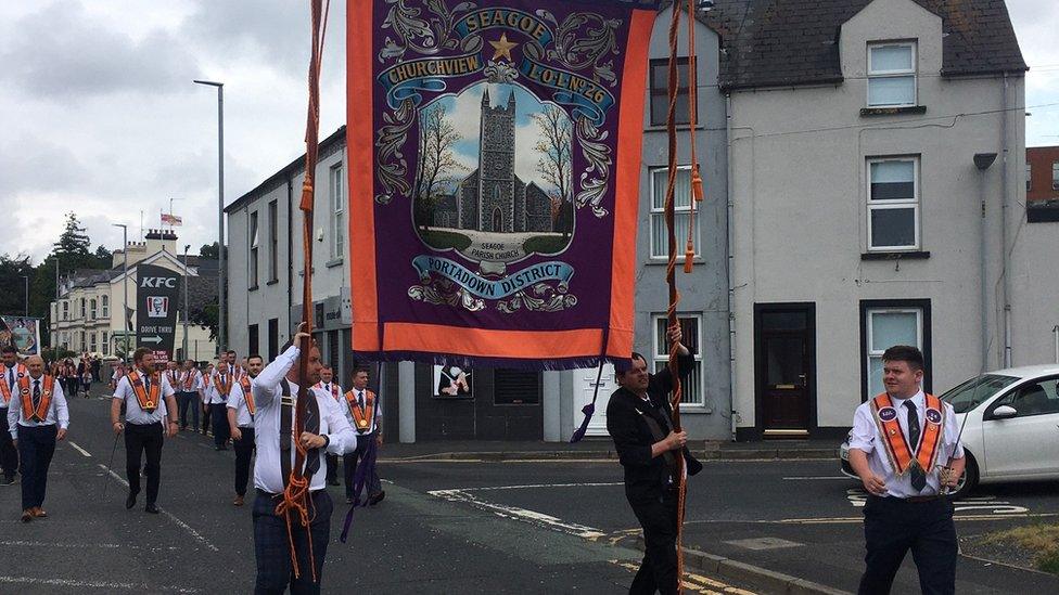 Lodge parades through Portadown