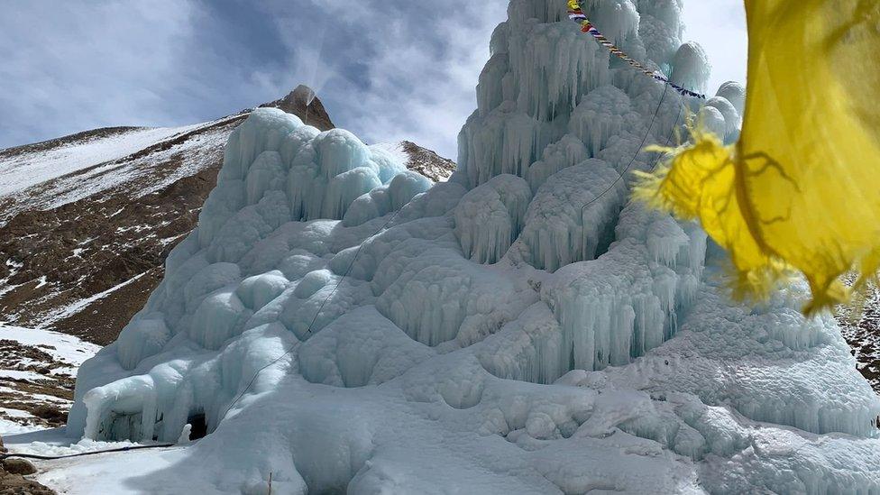 Ice stupas