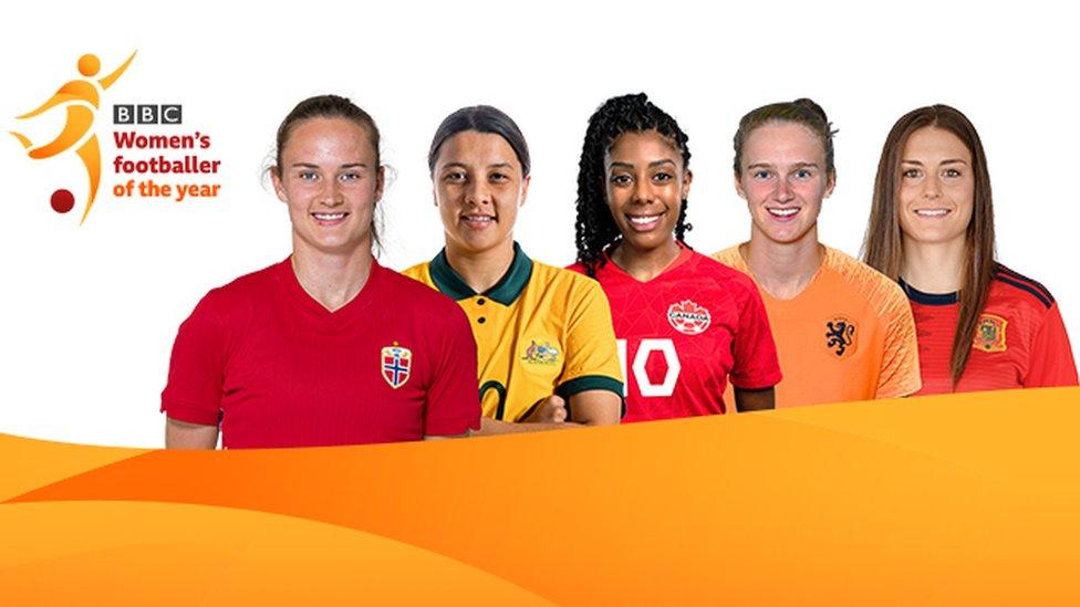 5 nominees for 2021 鶹ҳ Women's Footballer of the Year