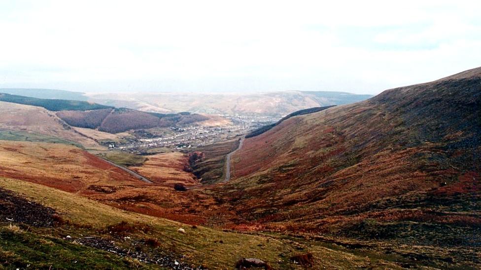 Valleys and mountains, south Wales