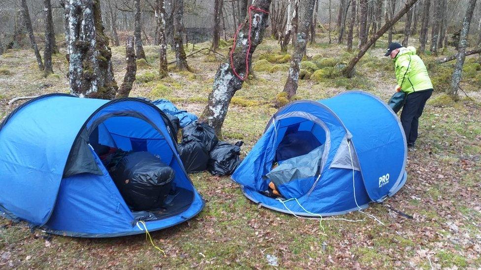 Camp abandoned