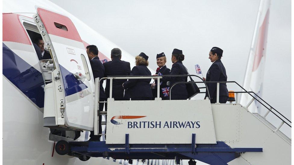 British Airways crew