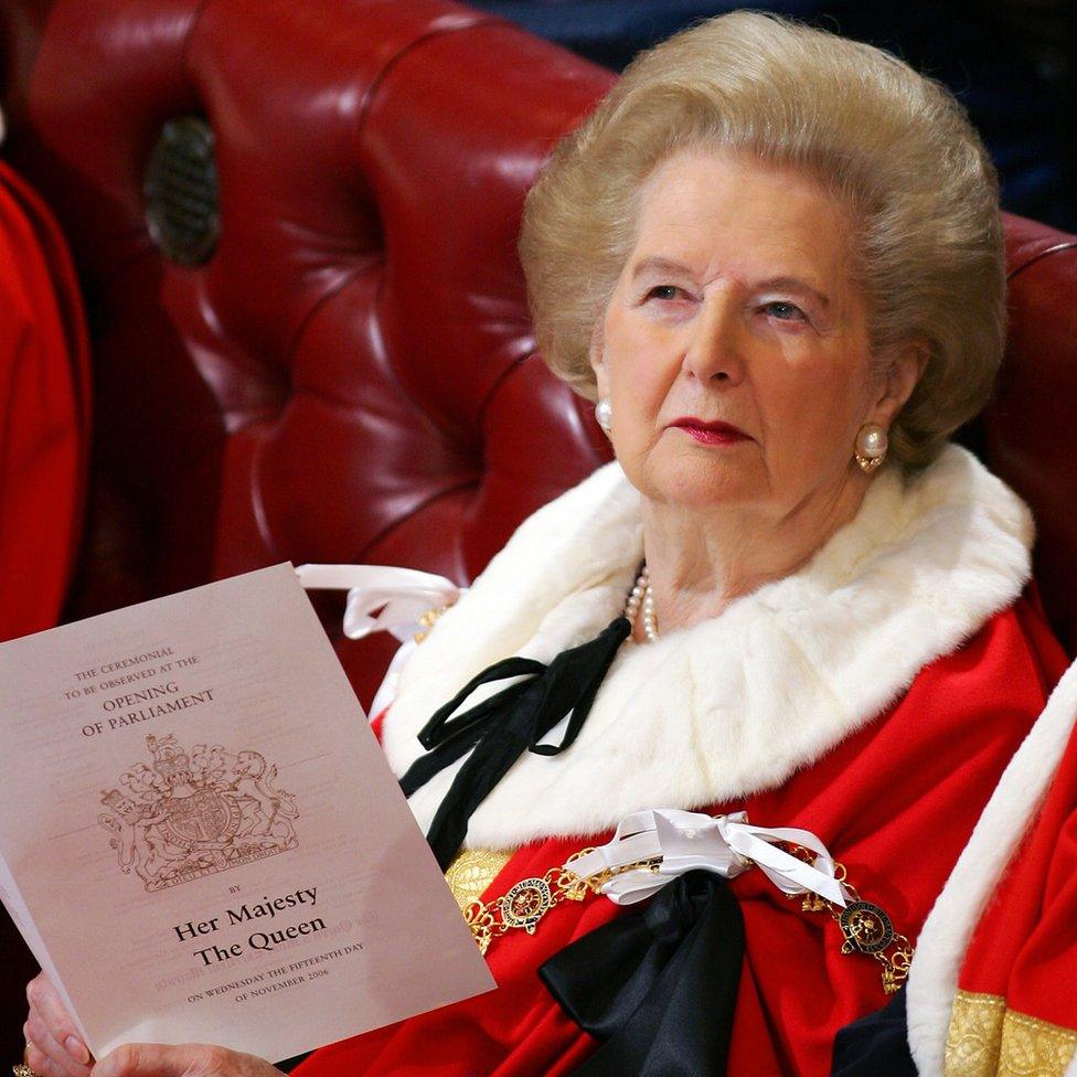 Baroness Thatcher in the Lords