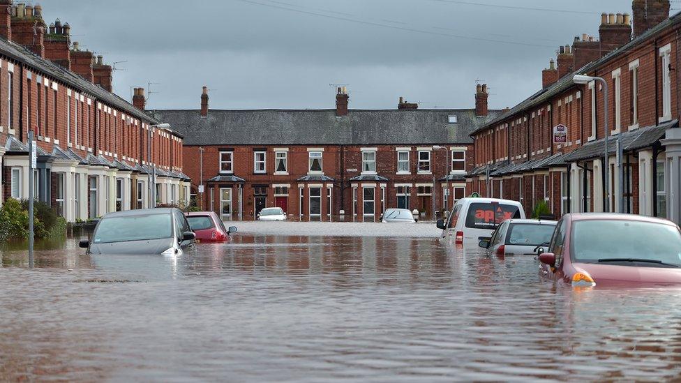 Flooded street, Carlisle (Getty Images)