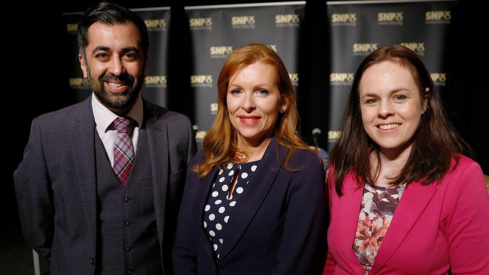 Humza Yousaf, Ash Regan and Kate Forbes