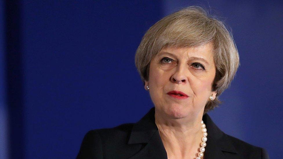 Theresa May speaks at the Congress of Tomorrow Republican Member Retreat at Loews Philadelphia Hotel on 26 January 2017