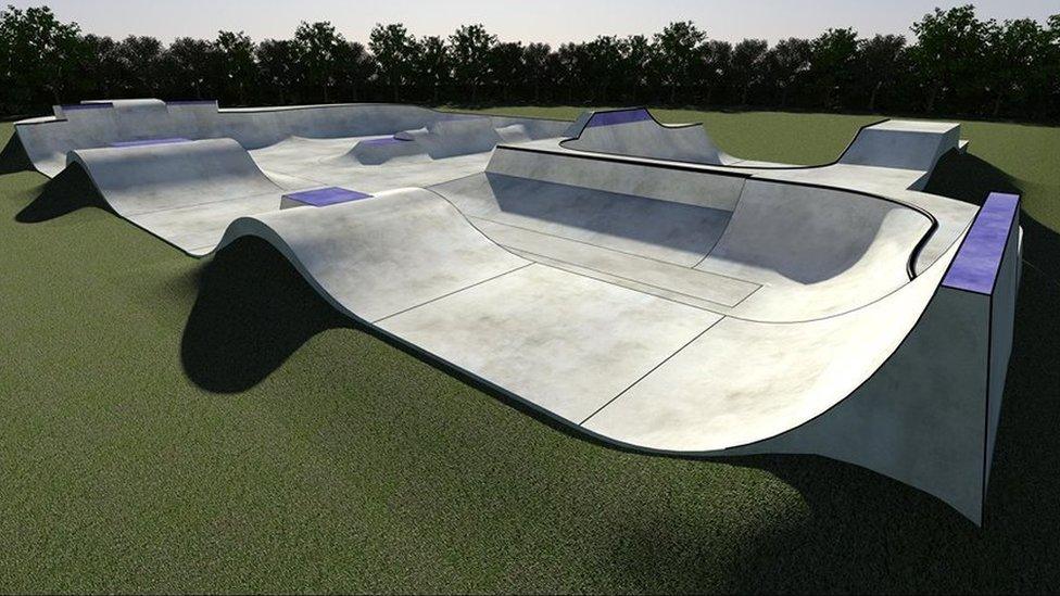 Tony Hawk: Skateboarding legend backs Castletown skate park - BBC News