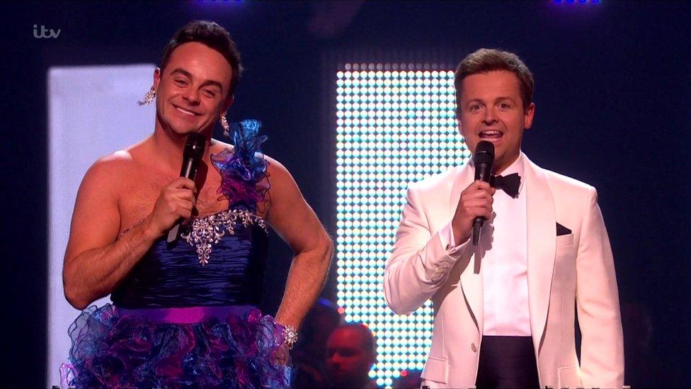 Ant and Dec hosting the Brits