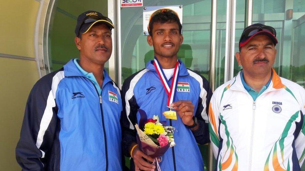 Dattu Bhokanal with his coaching team