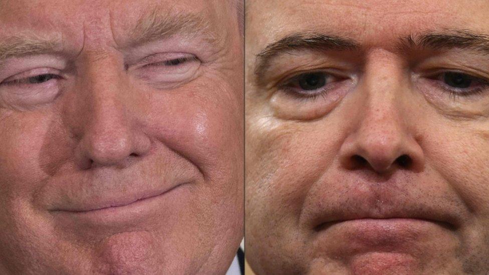 Donald Trump and James Comey