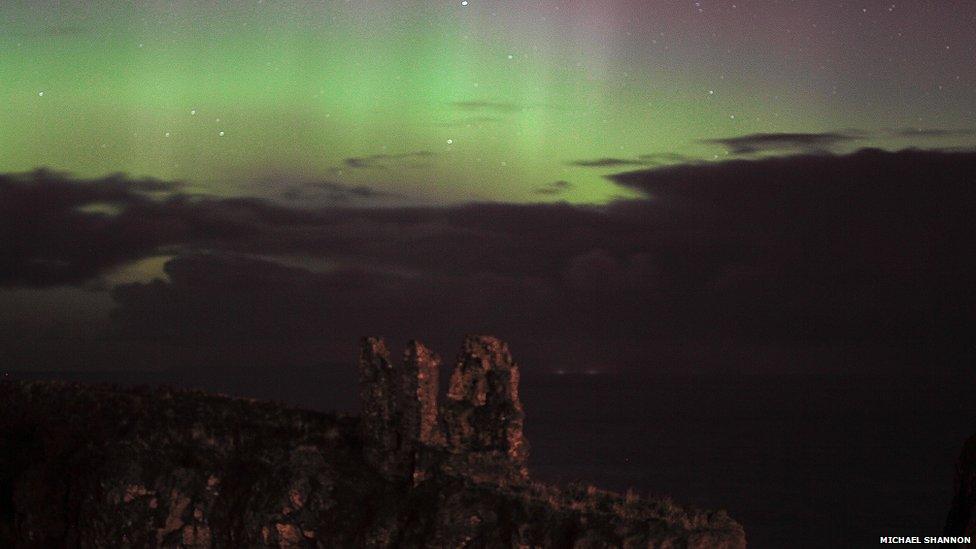 Dunseverick Castle, County Antrim, Northern Ireland,