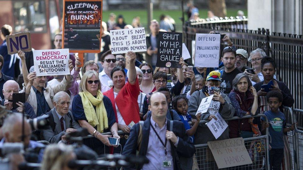 Protesters at the Supreme Court