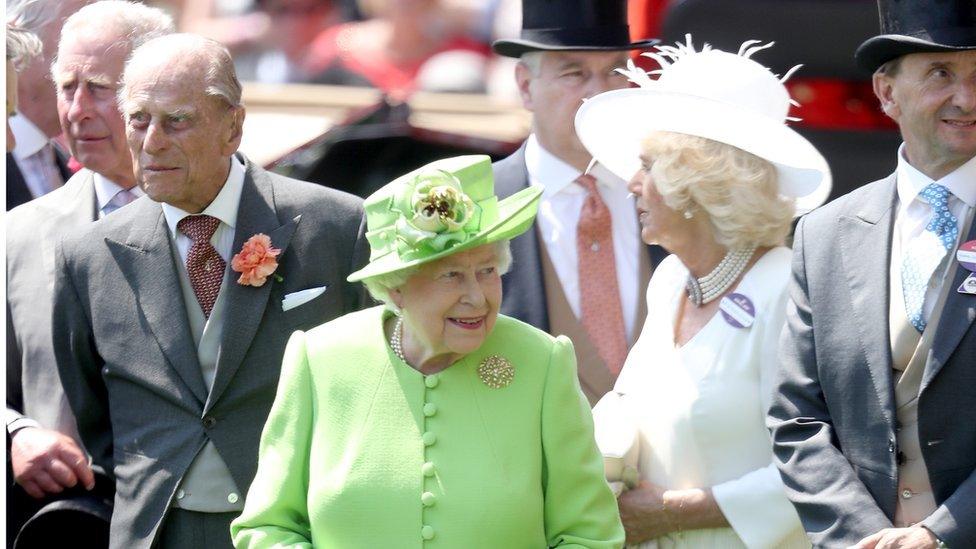 The Queen, Prince Phillip, Prince Charles and Camilla