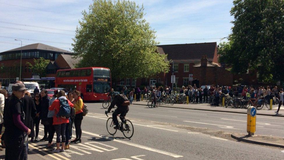 Bike ride in Botley