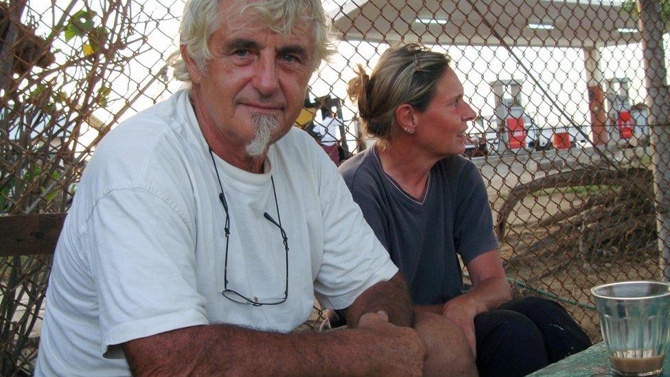 Juergen Kantner and Sabine Merz pictured in Berbera, Somaliland, in 2009