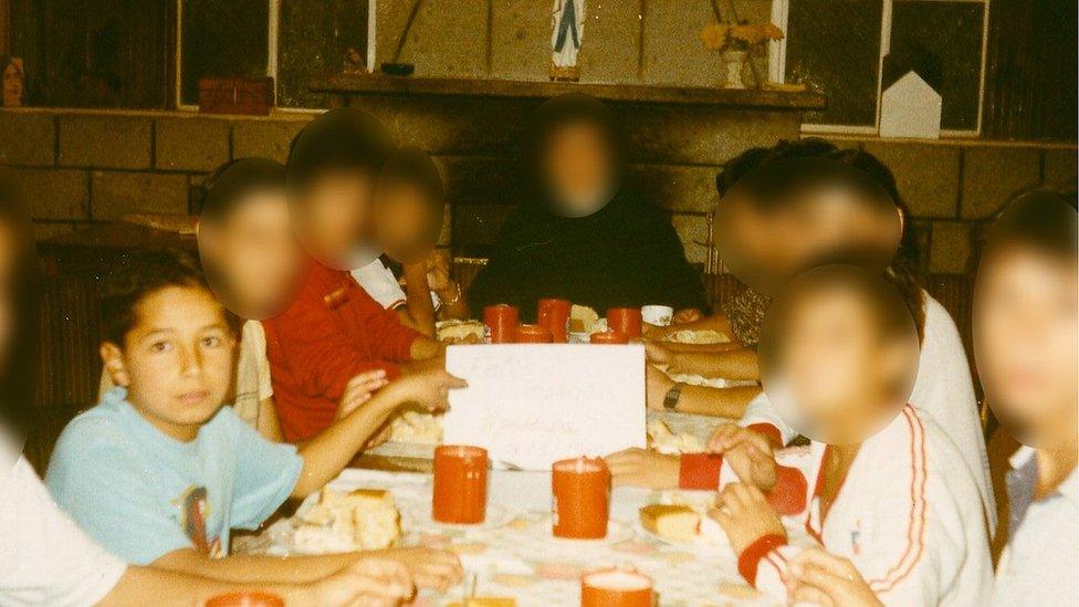 Claudio at one of the orphanages he lived in as a child