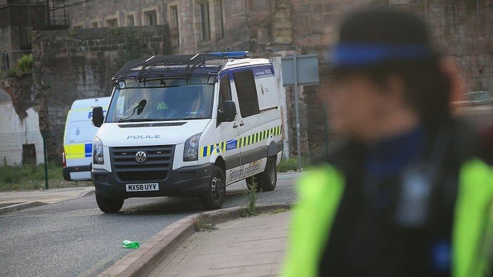 Police officer in Manchester