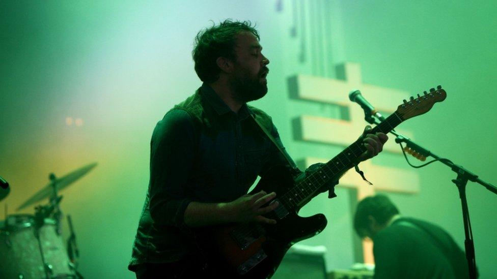 Frightened Rabbit perform at Glastonbury in 2013