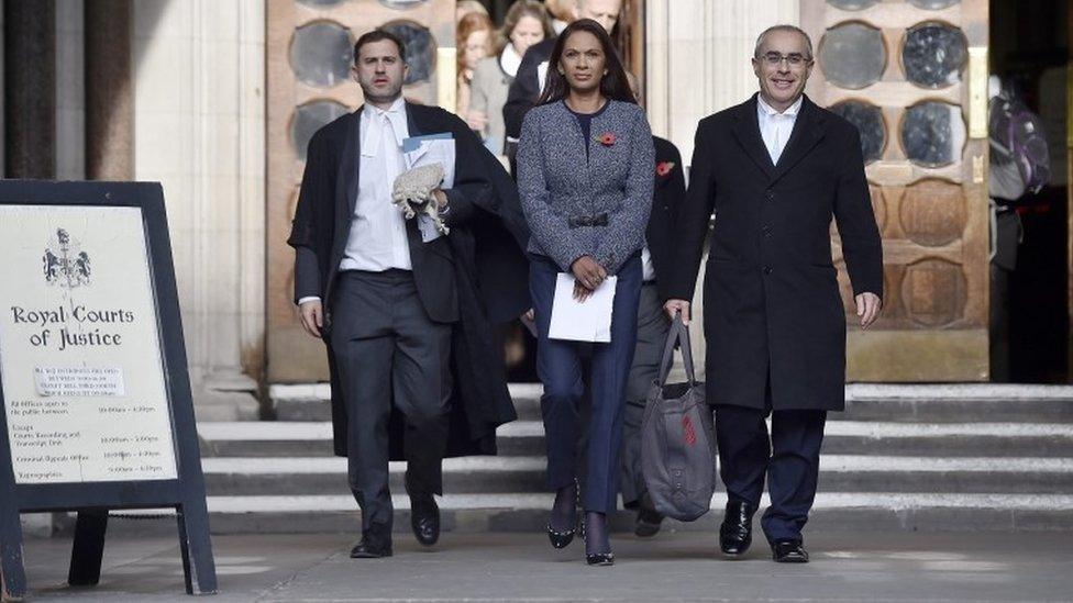 Gina Miller at the High Court