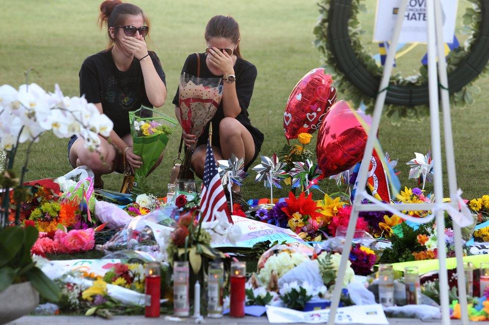 Mourners in Orlando