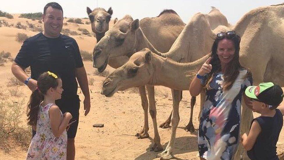 The family enjoyed their first holiday in Dubai