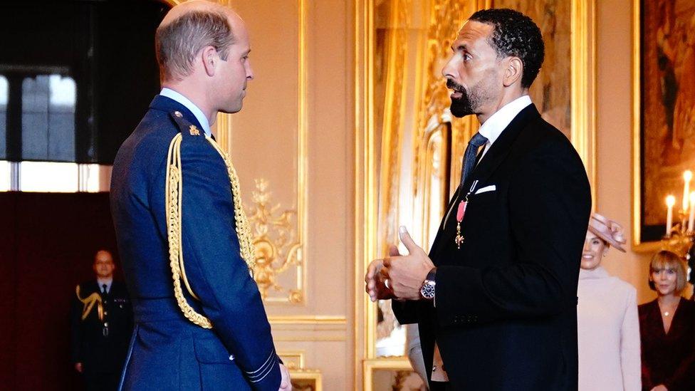 Prince William and Rio Ferdinand