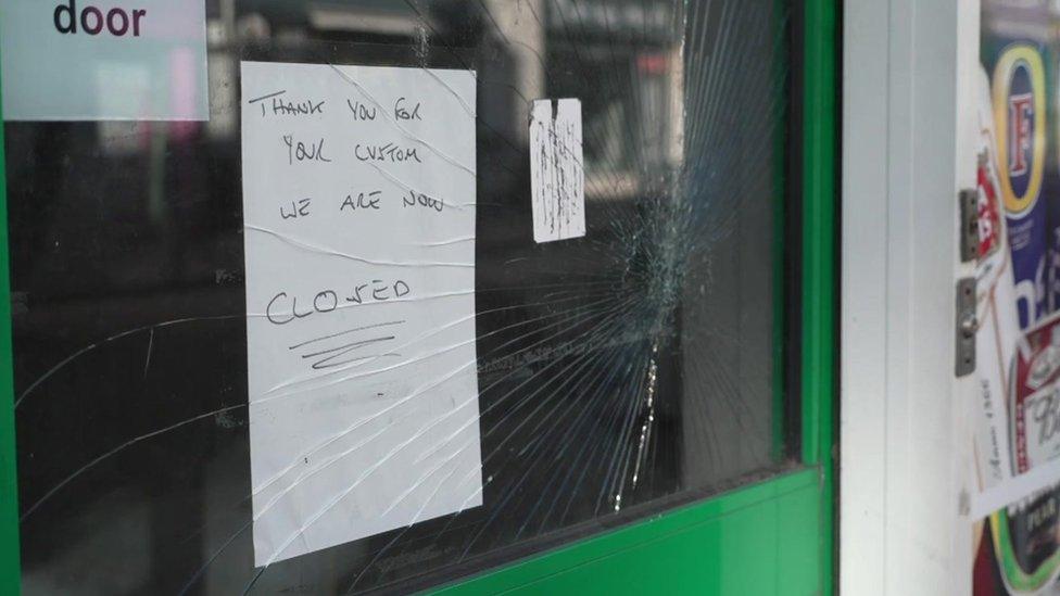 A closed shop in Torquay