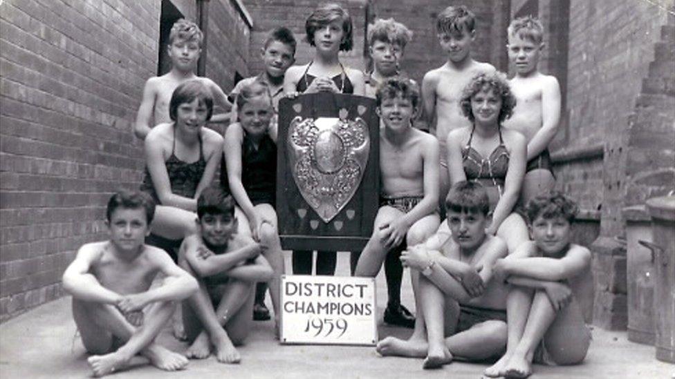 Burley Road Primary School swimming 1959