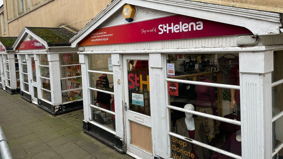 The St Helena Hospice shopfront