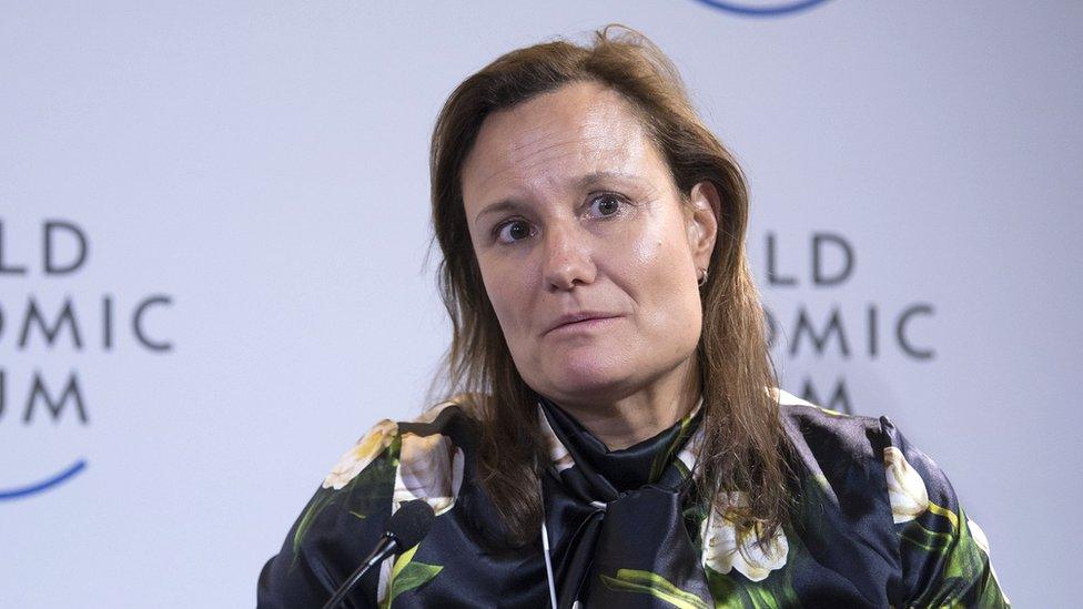 Gillian Tans, President and Chief Executive Officer, Booking.com, Netherlands at the Annual Meeting 2018 of the World Economic Forum in Davos