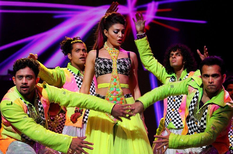 Bollywood actress Jacqueline Fernandez performs live in Sydney, Australia.