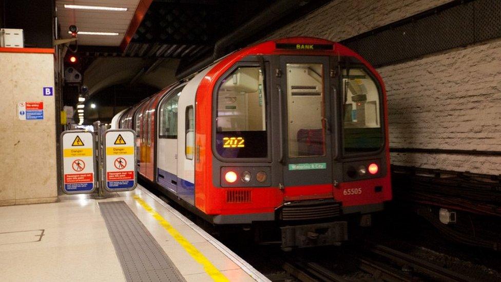 Waterloo and City line train