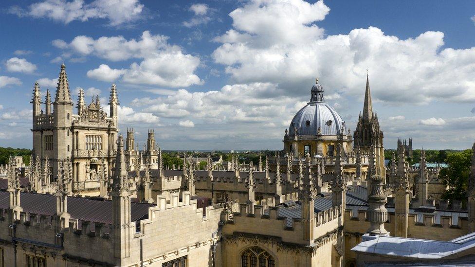 Oxford University roof