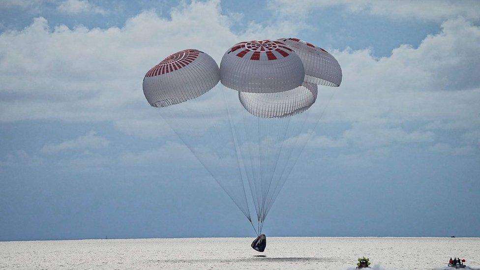 Inspiration4 crew landing