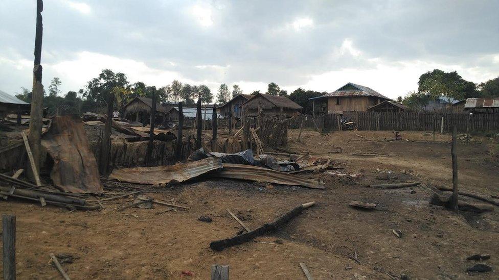 Kong Nime destroyed village