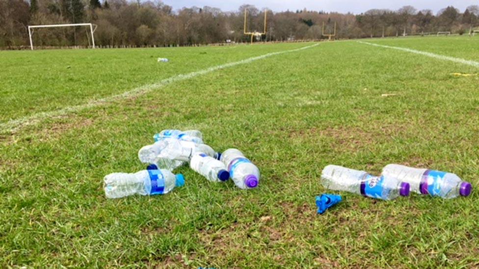 Litter at Hazlehead