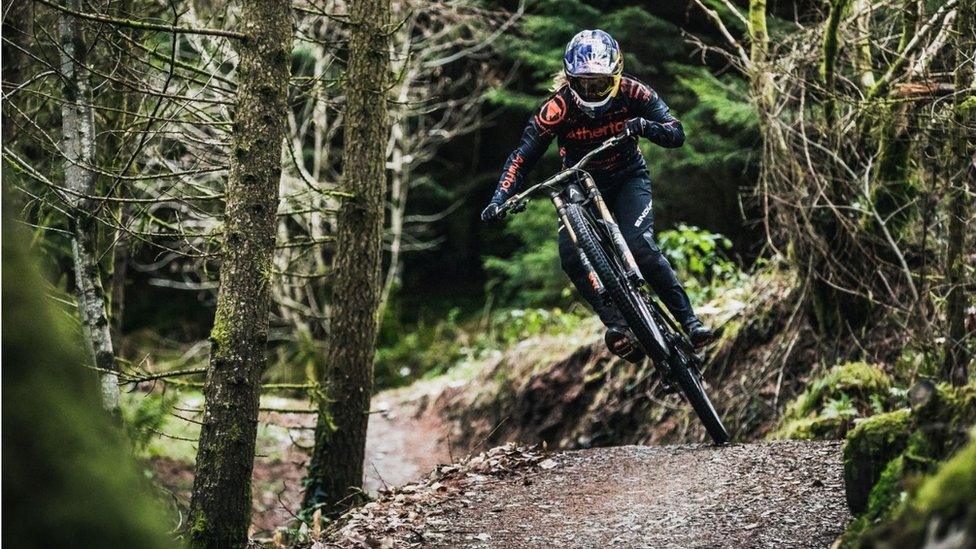 Mountain biking world champion family open Snowdonia tracks BBC News