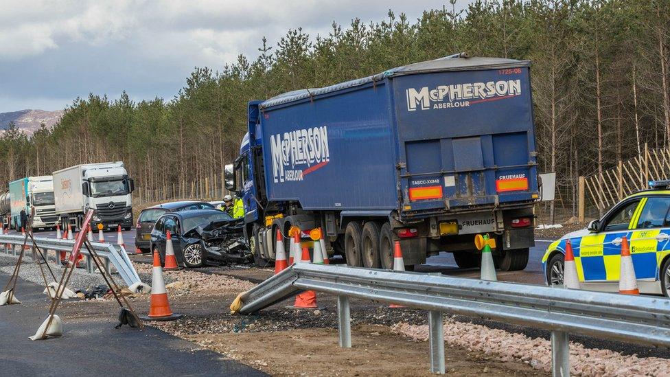 A9 crash south of Aviemore