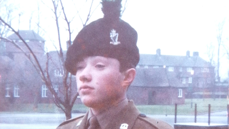 Alan McCracken as a young recruit