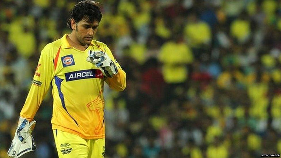 MS Dhoni leads Chennai Super Kings