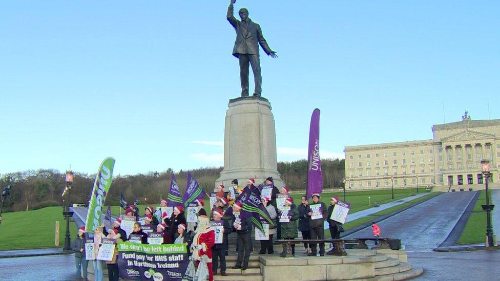 Health protest at Stormont