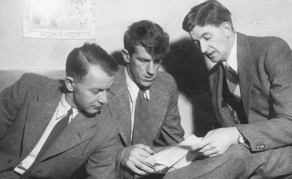 Charles Evans, Edmund Hillary, George Lowe