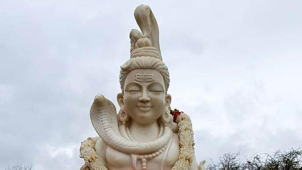 Shiva statue in Great Glen Crematorium