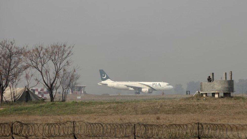 PIA plane prepares for takeoff at Benazir International Airport in Islamabad - file photo