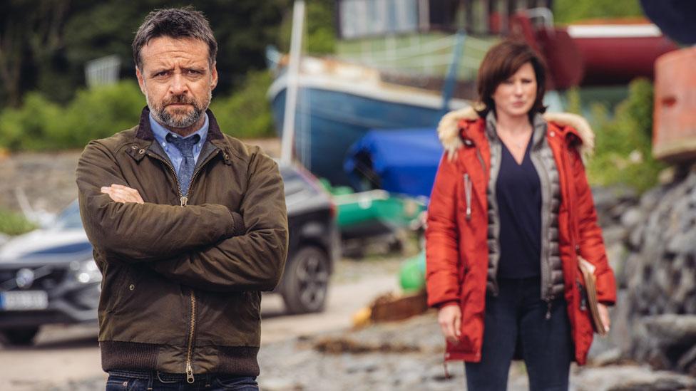 Richard Harrington and Mali Harries in Hinterland