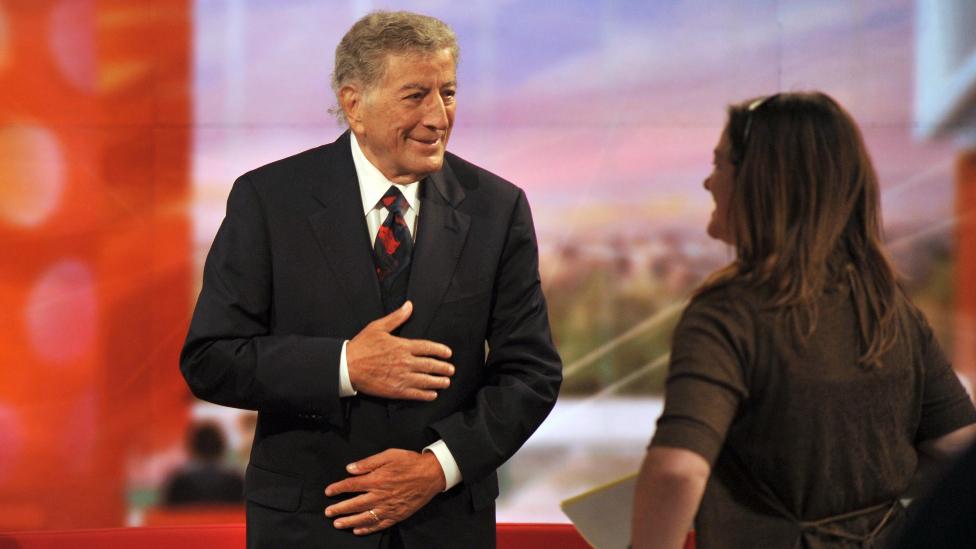 Singer Tony Bennett appearing on Breakfast, 30/06/2010